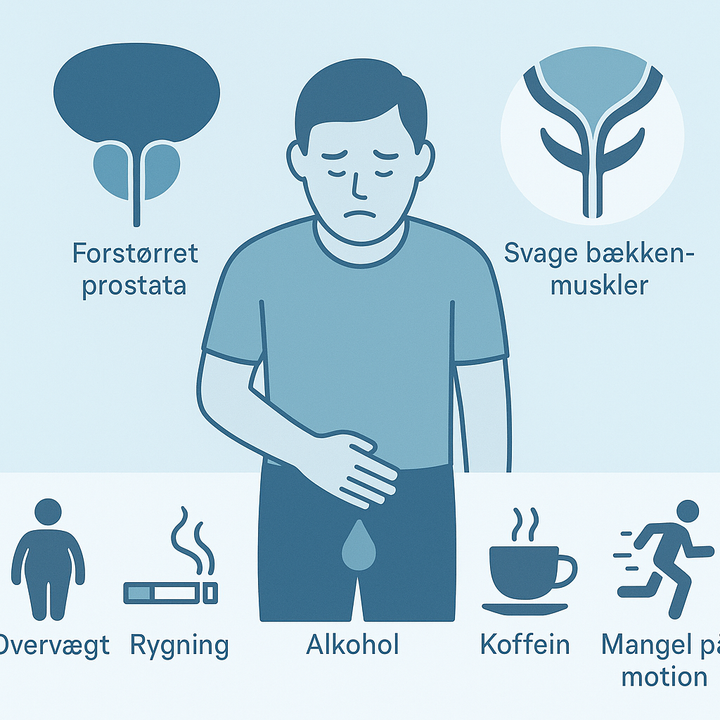 Fysiske årsager til urininkontinens hos mænd