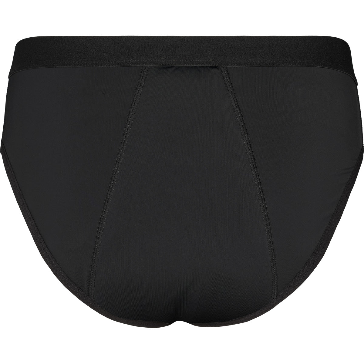 444 Studios Elva inkontinens-trusser til dame, mid rise, 90 ml, sort, bagfra