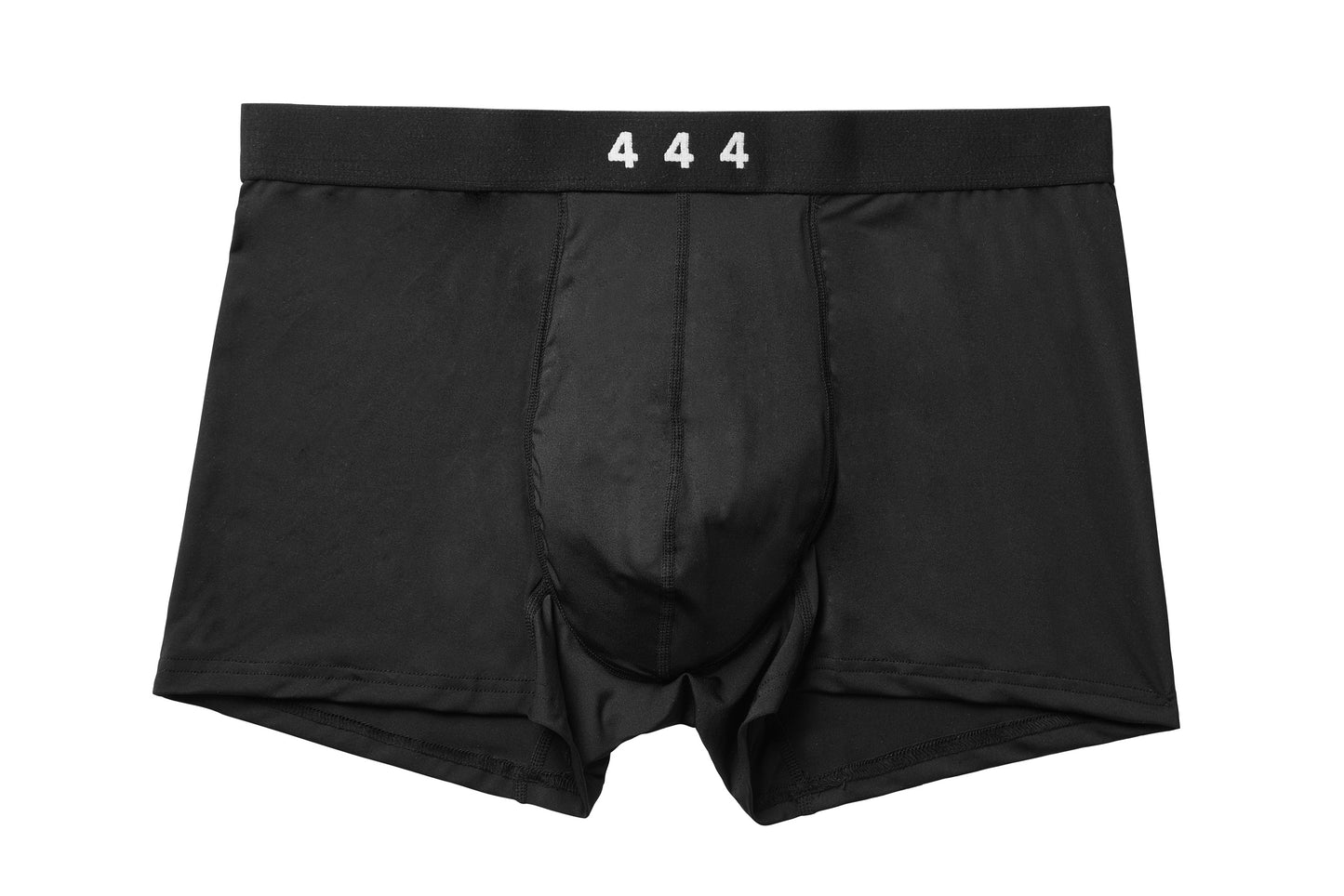 444 Studios Strong incontinence underwear for men, boxers, 90 ml, black, front view